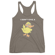 "I DON'T GIVE A DUCK" Women's Racerback Tank