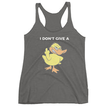 "I DON'T GIVE A DUCK" Women's Racerback Tank