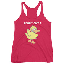 "I DON'T GIVE A DUCK" Women's Racerback Tank