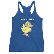 "I DON'T GIVE A DUCK" Women's Racerback Tank