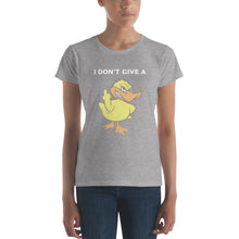 "I DON'T GIVE A DUCK" Women's short sleeve t-shirt