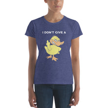 "I DON'T GIVE A DUCK" Women's short sleeve t-shirt