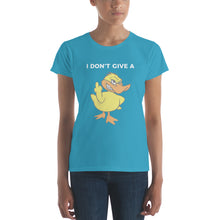 "I DON'T GIVE A DUCK" Women's short sleeve t-shirt