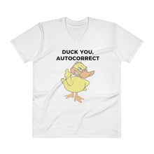"DUCK YOU AUTOCORRECT" V-Neck Mens T-Shirt