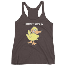 "I DON'T GIVE A DUCK" Women's Racerback Tank