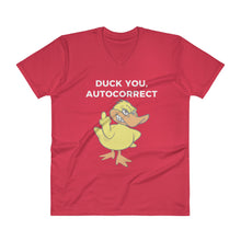 "DUCK YOU AUTOCORRECT" V-Neck Mens T-Shirt