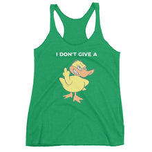 "I DON'T GIVE A DUCK" Women's Racerback Tank