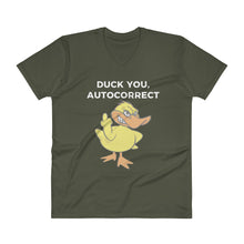 "DUCK YOU AUTOCORRECT" V-Neck Mens T-Shirt
