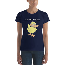 "I DON'T GIVE A DUCK" Women's short sleeve t-shirt